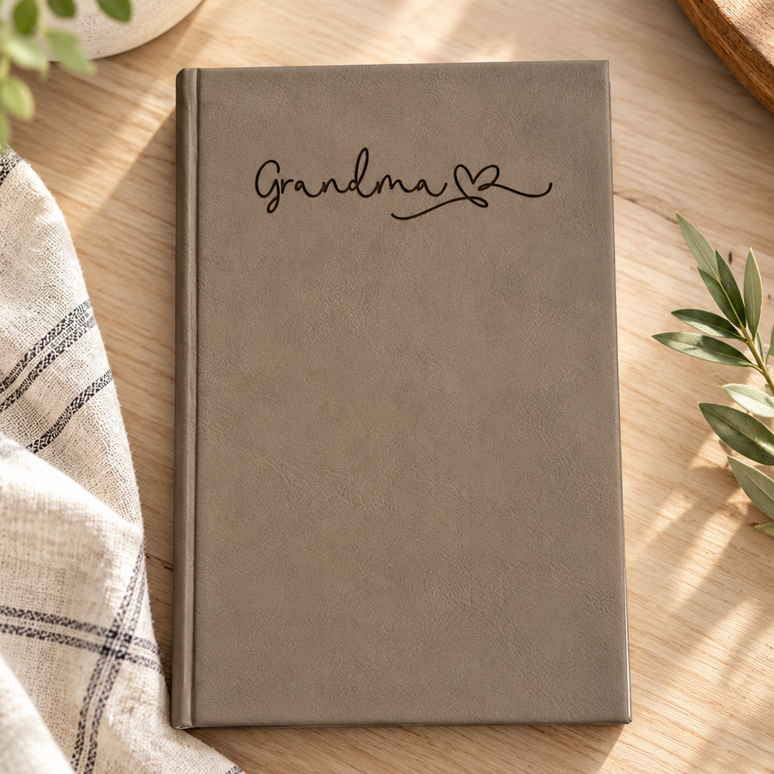 Customizable Grandparent Leatherette Journal