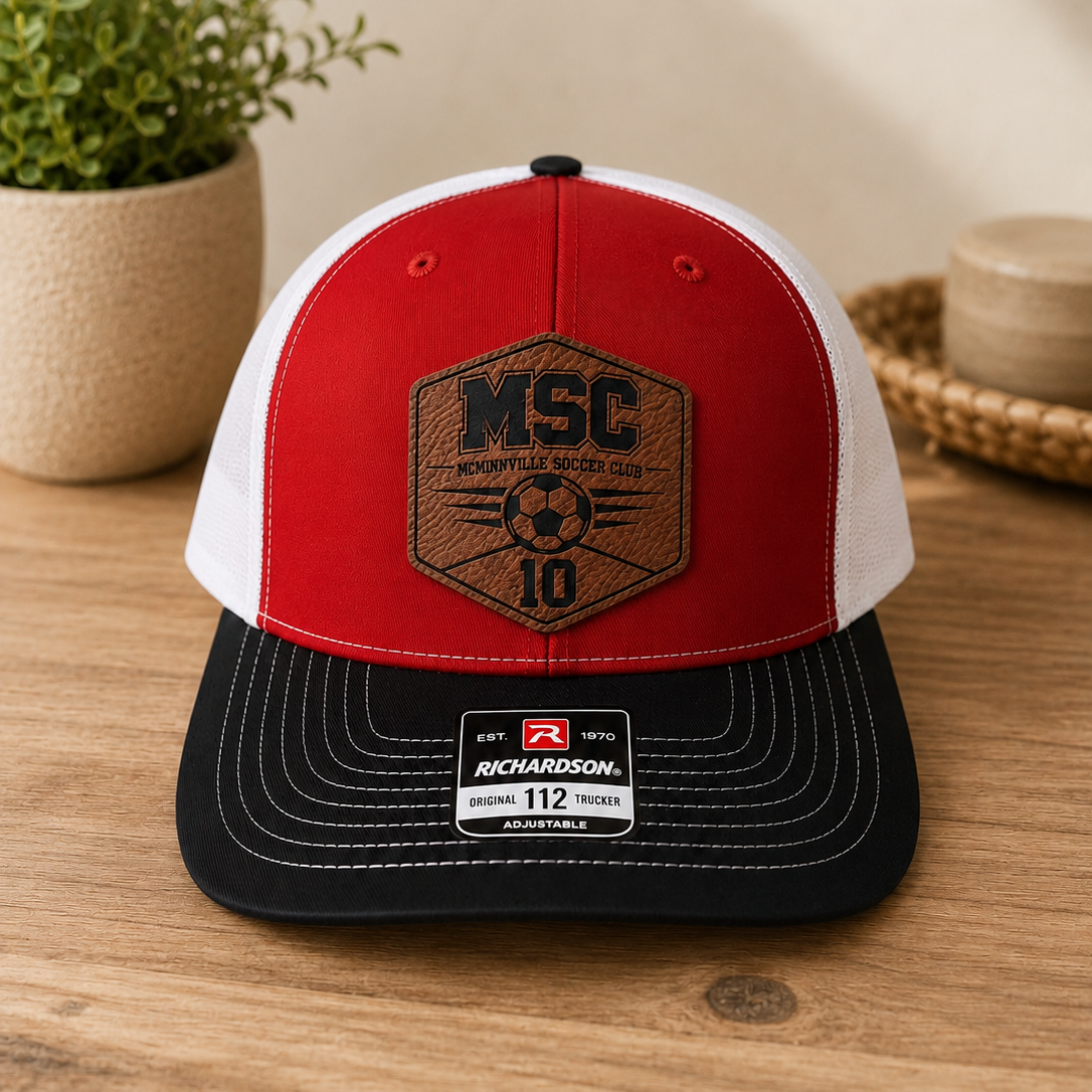 Black/Red/White - Player Patch Brown
