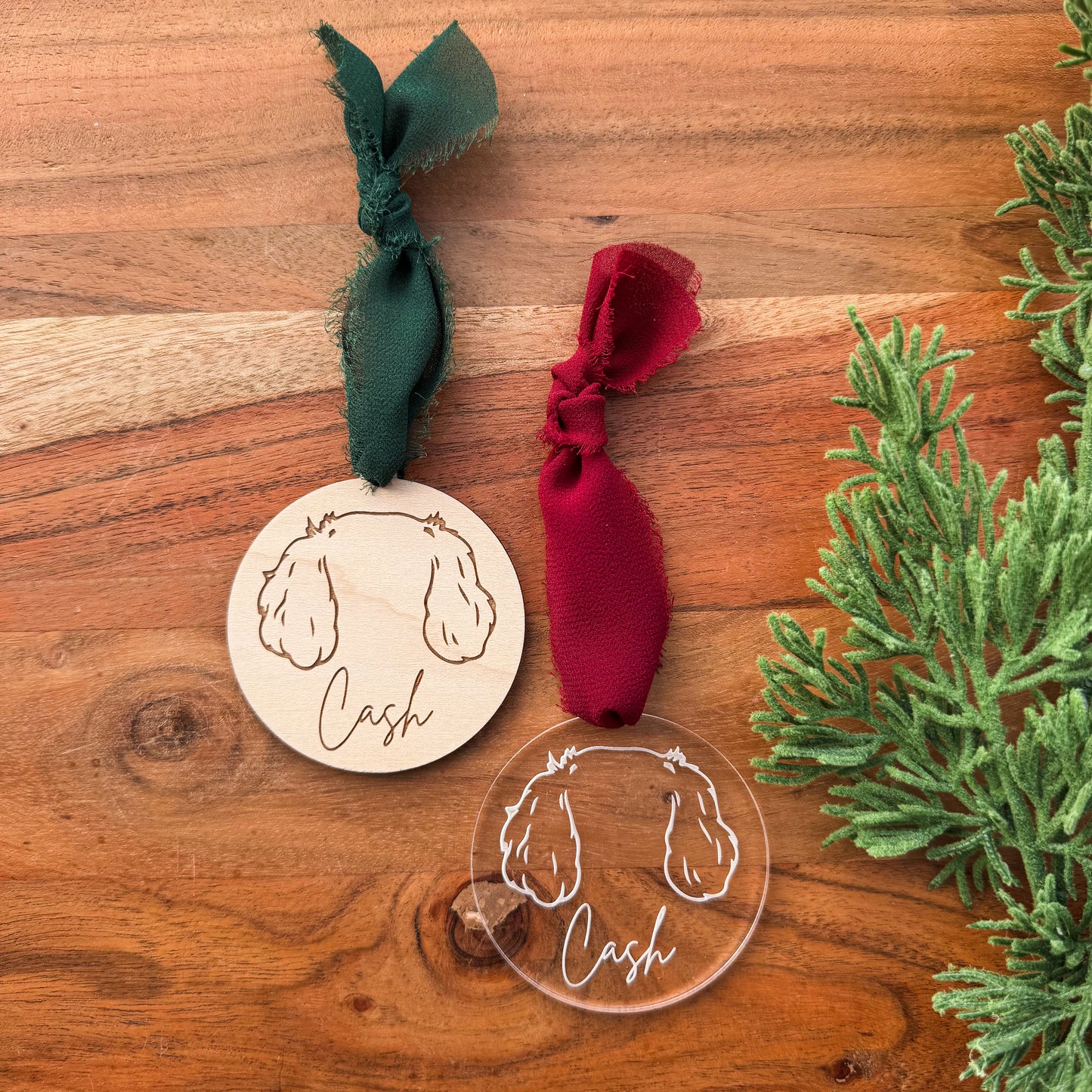 Dog Ear Ornament