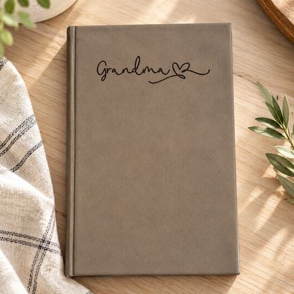 Customizable Grandparent Leatherette Journal