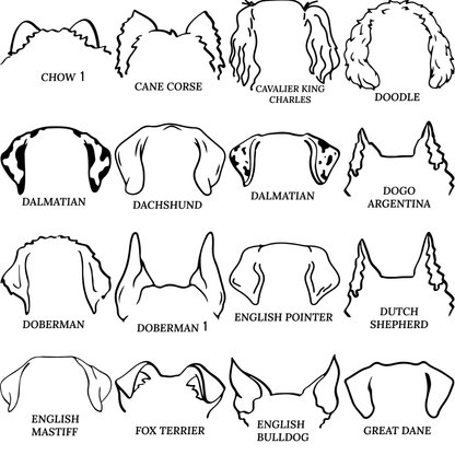 Dog Ear Ornament