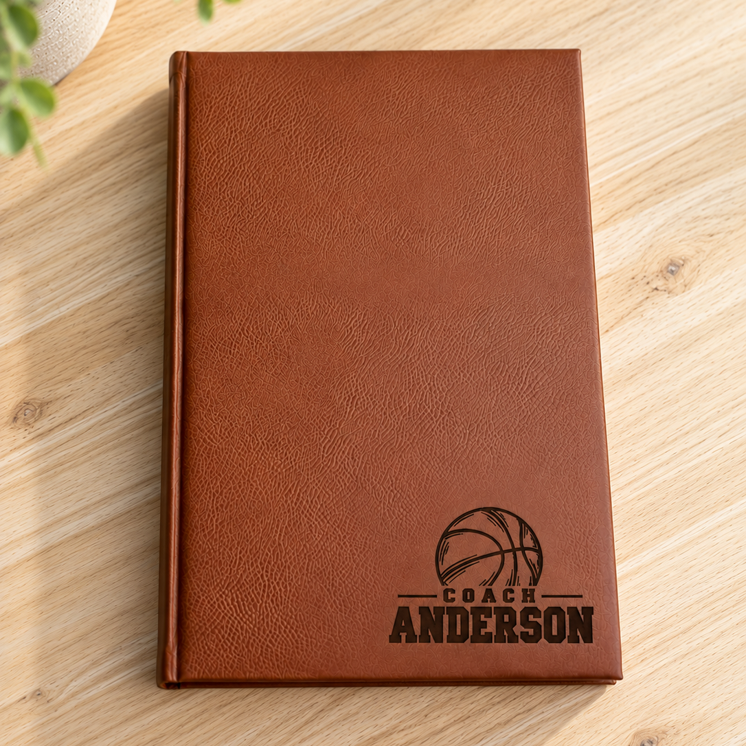 Basketball Coach Leatherette Journal