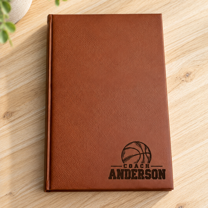 Basketball Coach Leatherette Journal