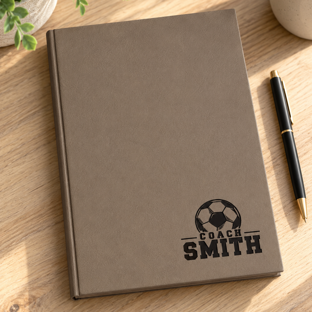 Soccer Coach Leatherette Journal