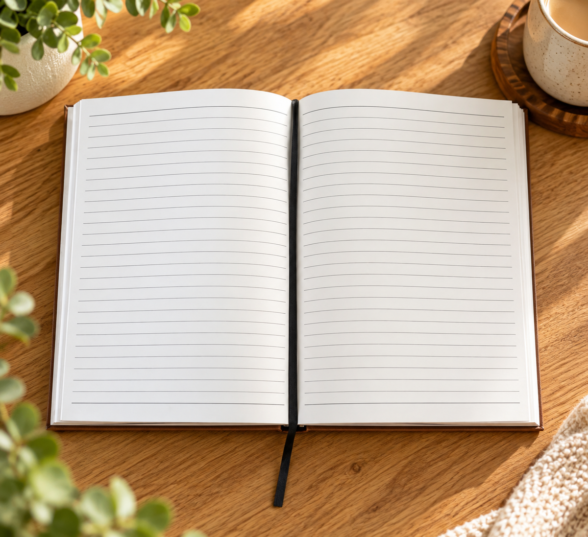 Large Logo Leatherette Journal