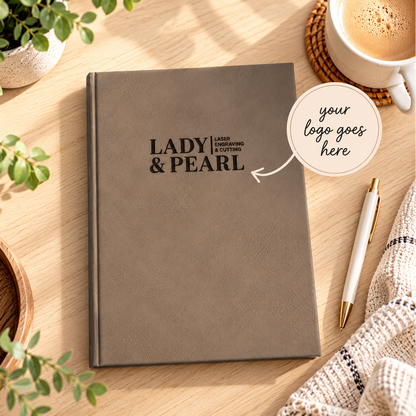 Large Logo Leatherette Journal