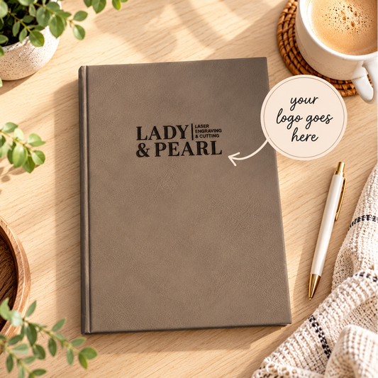 Large Logo Leatherette Journal