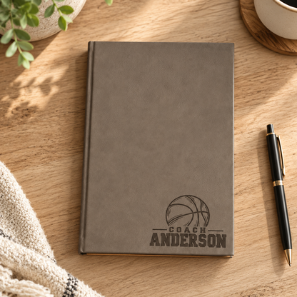 Basketball Coach Leatherette Journal
