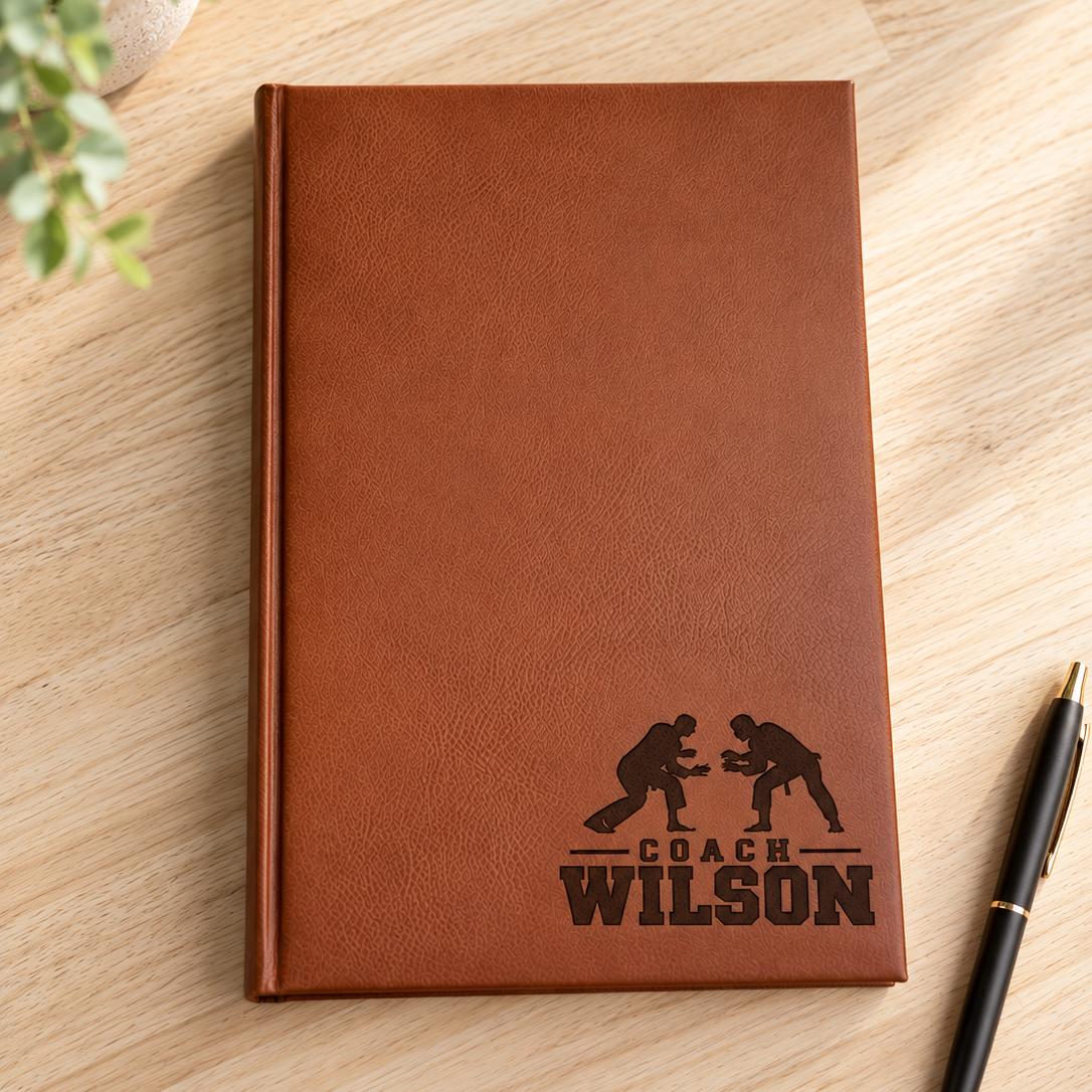 Jiujitsu Coach Leatherette Journal