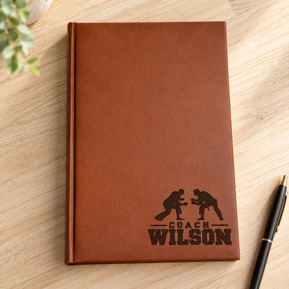 Jiujitsu Coach Leatherette Journal