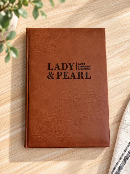 Large Logo Leatherette Journal