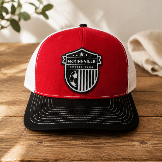 Black/Red/White - MSC Patch Black/Silver