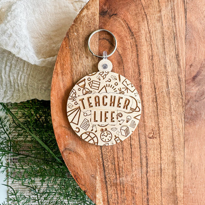 Teacher Life Keychain