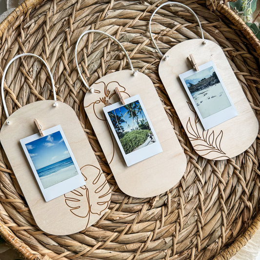 Floral Polaroid Picture Display