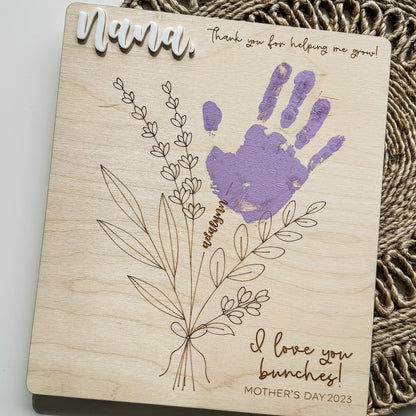 Thanks for Helping Me Grow Handprint Sign