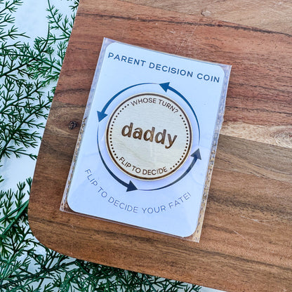 Parent Decision Flip Coin