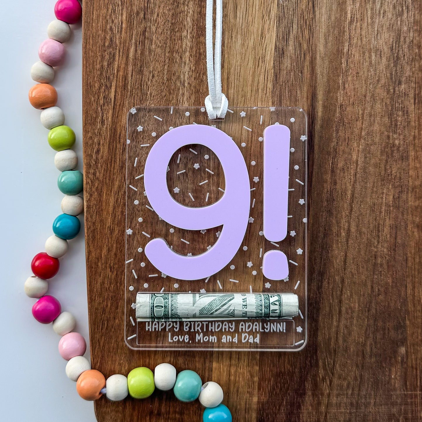 Birthday Money Gift Tag