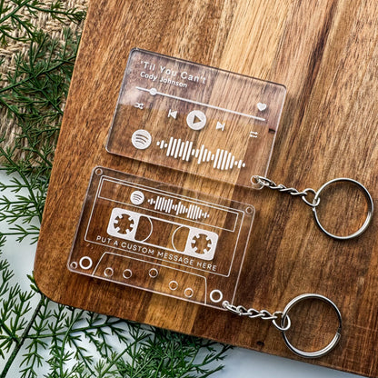 Retro Tape Keychain