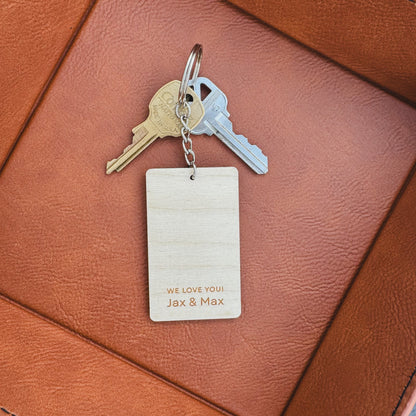 Dada, Daddy, Dad, Bruh Keychain