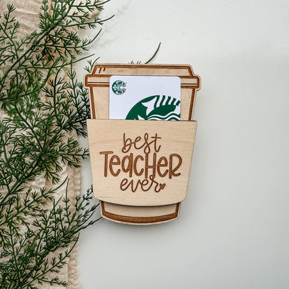 Coffee Gift Card Holder