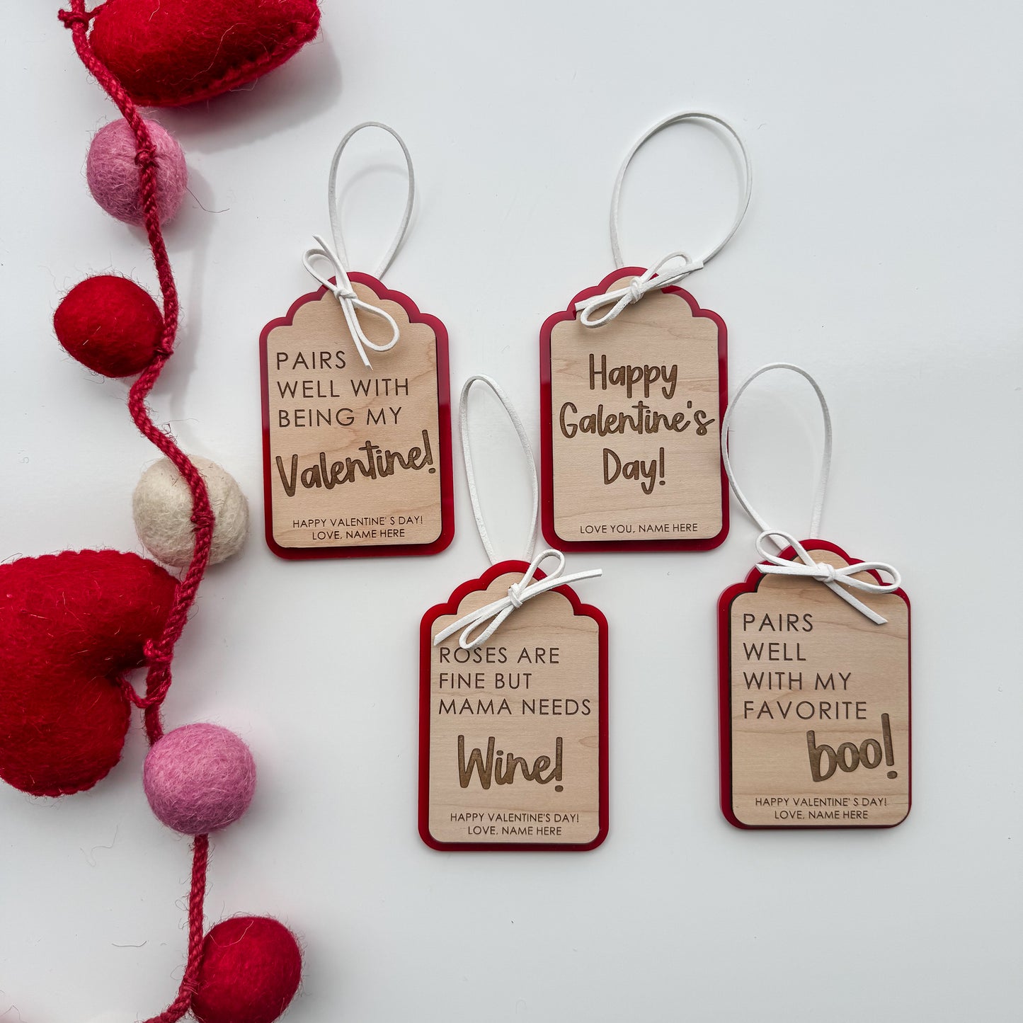 Valentine's Wine Tag