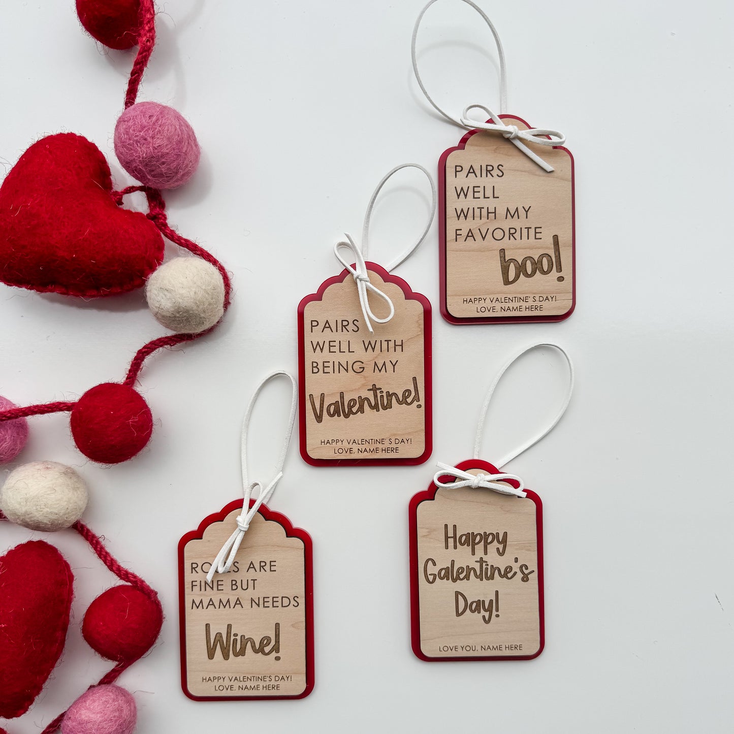 Valentine's Wine Tag