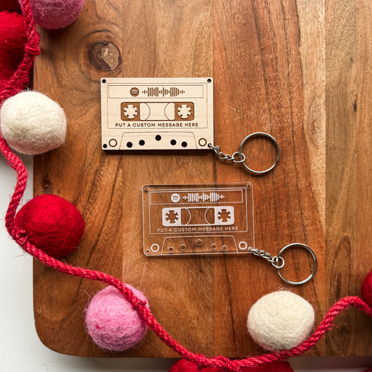 Retro Tape Keychain