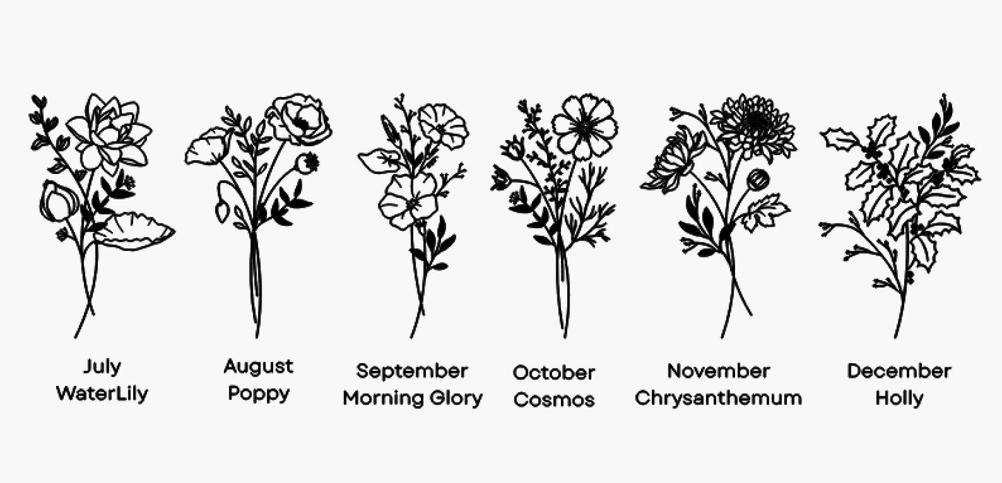 Birth Month Flower Bookmark